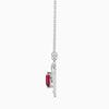 Jewelove™ Pendants Platinum Ruby Heart Dolphin Pendant with Diamond for Women JL PT P 18028