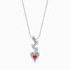 Jewelove™ Pendants Platinum Ruby Heart Pendant for Women JL PT P 18021
