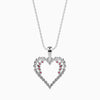 Jewelove™ Pendants Platinum Ruby Heart Pendant with Diamond for Women JL PT P 18029