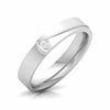 Jewelove™ Rings Platinum Single Diamond Unisex Ring JL PT CB 55