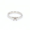 Jewelove™ Rings SI IJ / Women's Band Only Platinum Solitaire Cathedral Mounting for Women JL PT 330-M