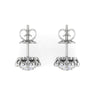 Jewelove™ Earrings J VS Platinum Solitaire Diamond Earrings for Women JL PT SE RD 111