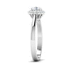 Jewelove™ Rings Platinum Solitaire Diamond Engagement Ring with Single Halo JL PT 6998