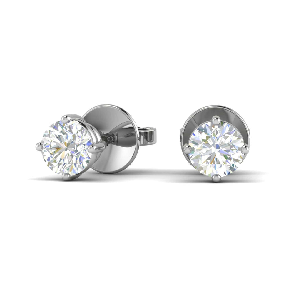 Jewelove™ Earrings VS J Platinum Solitaire Earrings JL PT E SE RD 104