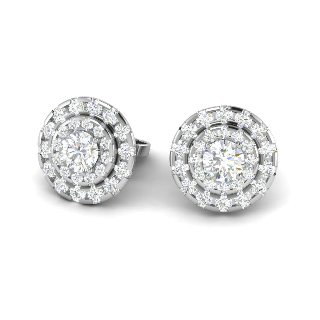 Jewelove™ Earrings VS J Platinum Solitaire Earrings JL PT E SE RD 106