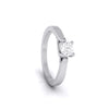 Jewelove™ Rings Platinum Solitaire Engagement Cathedral Ring JL PT G-123