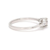 Right View of Platinum Solitaire Engagement Ring with Baguette Accents SJ PTO 265