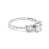 Jewelove™ Rings Platinum Solitaire Engagement Ring with Diamond Accents JL PT 584