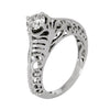 Platinum Solitaire Engagement Ring with Engraving JL PT 506 - Suranas Jewelove
 - 3
