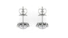 Jewelove™ Earrings SI IJ Platinum Solitaire Halo Earrings JL PT E SE RD 111
