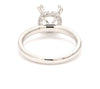 Jewelove™ Rings Platinum Solitaire Semi-Mounting Ring for Women