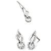 Jewelove™ Earrings Both Platinum Studs with Prong set Diamonds SJ PTO E 106