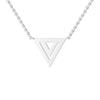 Jewelove™ Pendants Platinum Triangle Pendant with Diamonds for Women JL PT P 1226