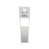 Jewelove™ Rings Platinum Unisex Baguette Ring with Diamonds JL PT MB RD 145