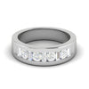 Jewelove™ Rings Platinum Unisex Baguette Ring with Diamonds JL PT MB RD 145