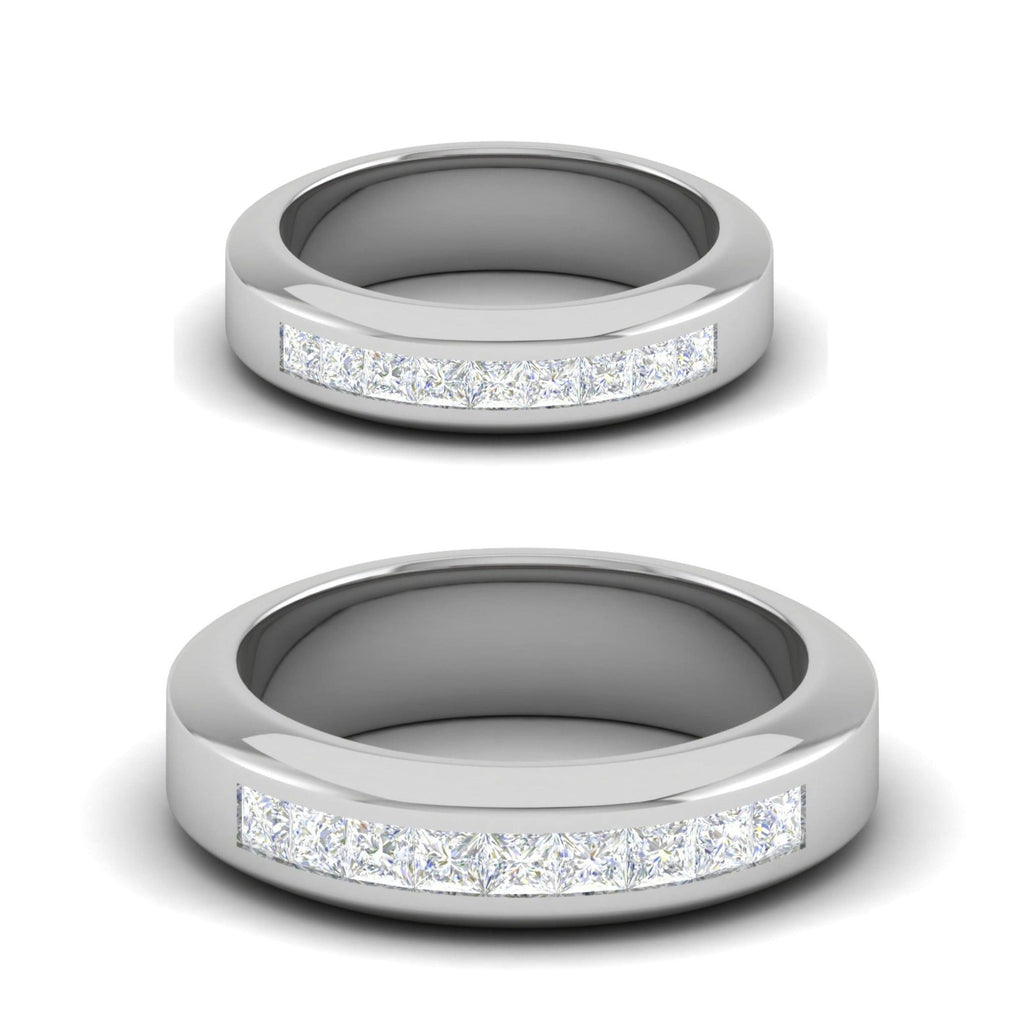 Jewelove™ Rings Both / SI IJ Platinum Unisex Ring with Diamonds JL PT MB PR 133