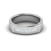 Jewelove™ Rings Women's Band only / SI IJ Platinum Unisex Ring with Diamonds JL PT MB PR 134