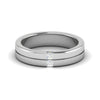 Jewelove™ Rings Women's Band only / SI IJ Platinum Unisex Ring with Diamonds JL PT MB PR 135