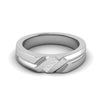 Jewelove™ Rings Women's Band only / SI IJ Platinum Unisex Ring with Diamonds JL PT MB PR 136
