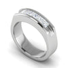 Jewelove™ Rings Men's Band only / SI IJ Platinum Unisex Ring with Diamonds JL PT MB PR 139