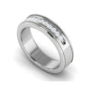 Jewelove™ Rings Men's Band only / SI IJ Platinum Unisex Ring with Diamonds JL PT MB RD 140