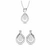Jewelove™ Pendants & Earrings Pendant Set Platinum with Diamond Pendant Set for Women JL PT P 2429