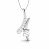 Jewelove™ Pendants & Earrings Pendant only Platinum with Diamond Pendant Set for Women JL PT P 2430