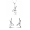 Jewelove™ Pendants & Earrings Pendant Set Platinum with Diamond Pendant Set for Women JL PT P 2430
