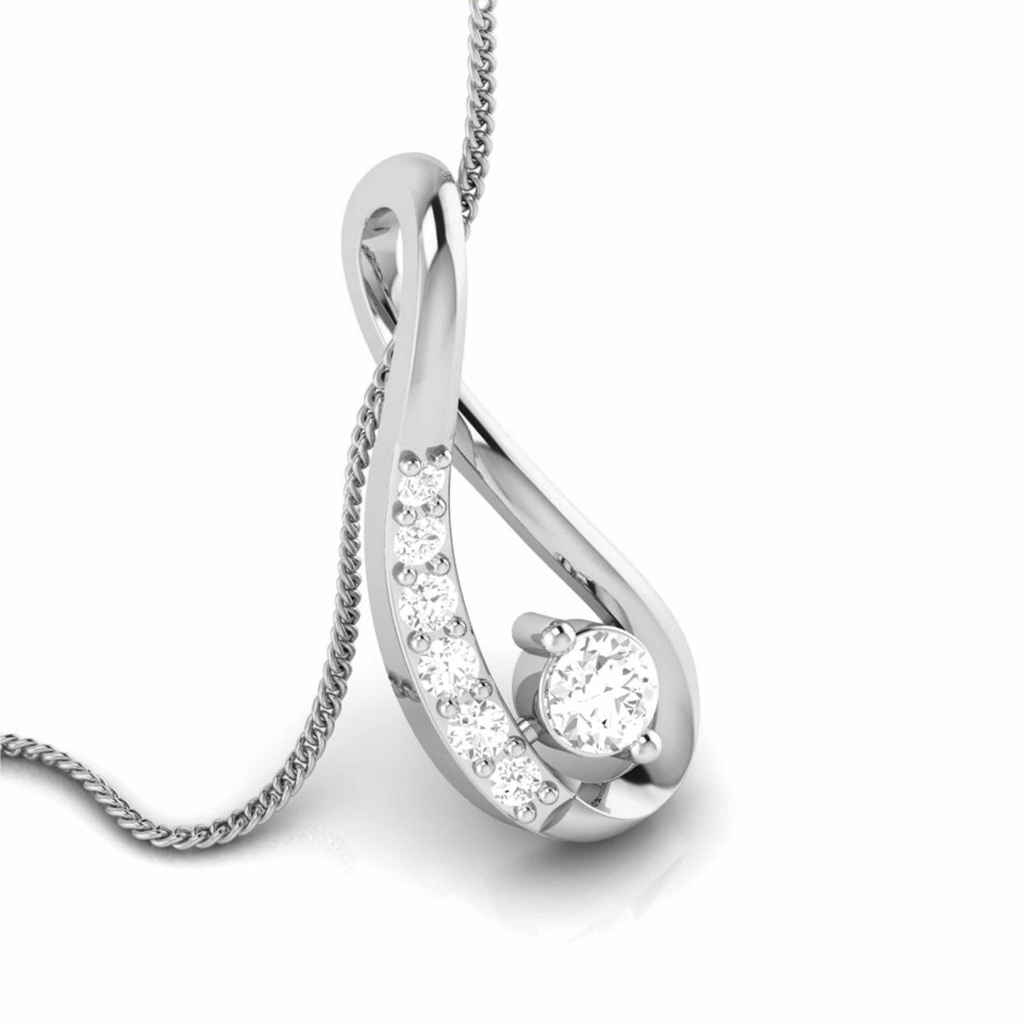 Jewelove™ Pendants & Earrings Platinum with Diamond Pendant Set for Women JL PT P 2431