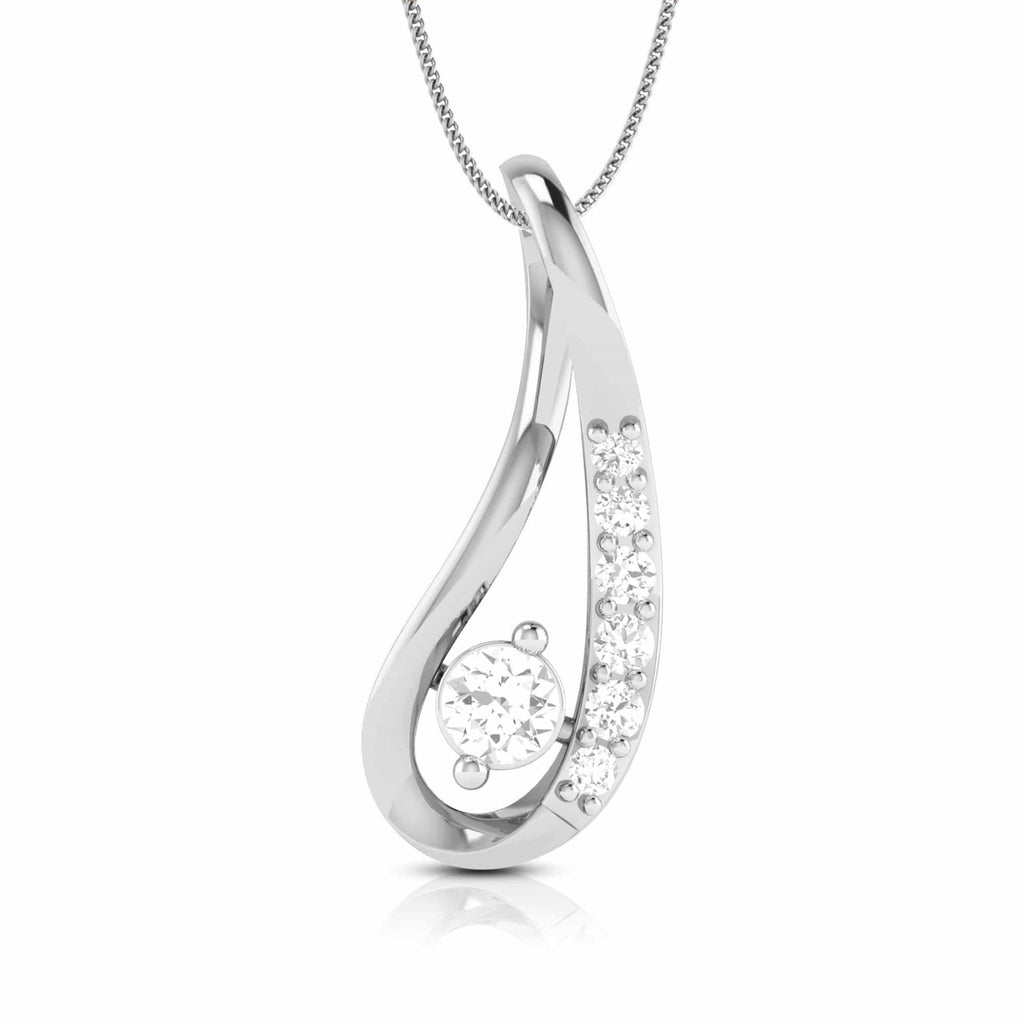 Jewelove™ Pendants & Earrings Pendant only Platinum with Diamond Pendant Set for Women JL PT P 2431