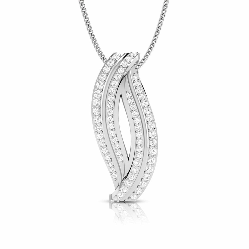 Jewelove™ Pendants & Earrings Pendant only Platinum with Diamond Pendant Set for Women JL PT P 2438