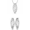 Jewelove™ Pendants & Earrings Pendant Set Platinum with Diamond Pendant Set for Women JL PT P 2439