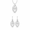 Jewelove™ Pendants & Earrings Pendant Set Platinum with Diamond Pendant Set for Women JL PT P 2444