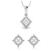 Jewelove™ Pendants & Earrings Pendant Set Platinum with Diamond Pendant Set for Women JL PT P 2445