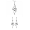 Jewelove™ Pendants & Earrings Pendant Set Platinum with Diamond Pendant Set for Women JL PT P 2446