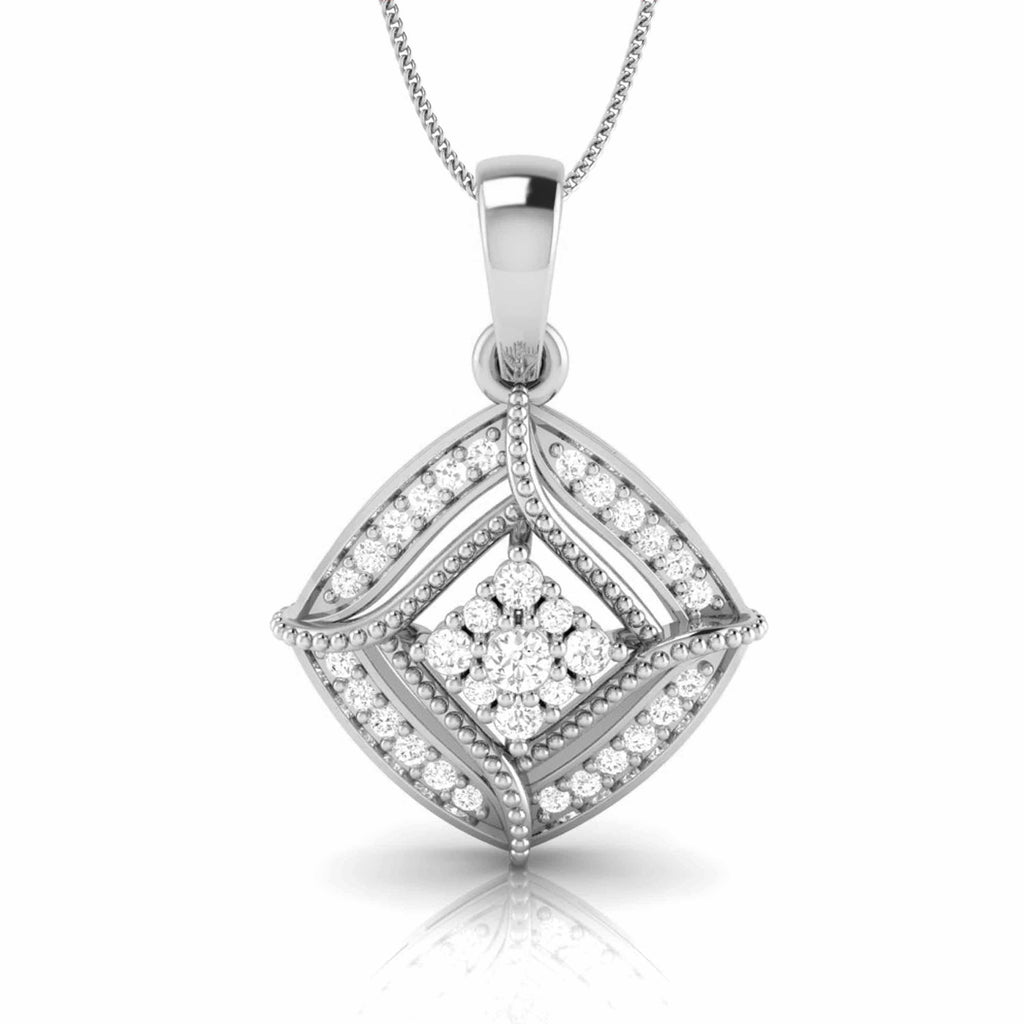 Jewelove™ Pendants & Earrings Pendant only Platinum with Diamond Pendant Set for Women JL PT P 2447