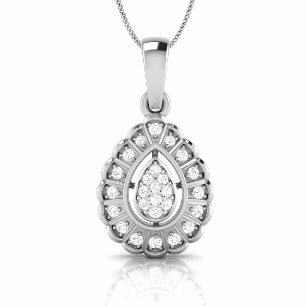 Jewelove™ Pendants & Earrings Pendant only Platinum with Diamond Pendant Set for Women JL PT P 2448