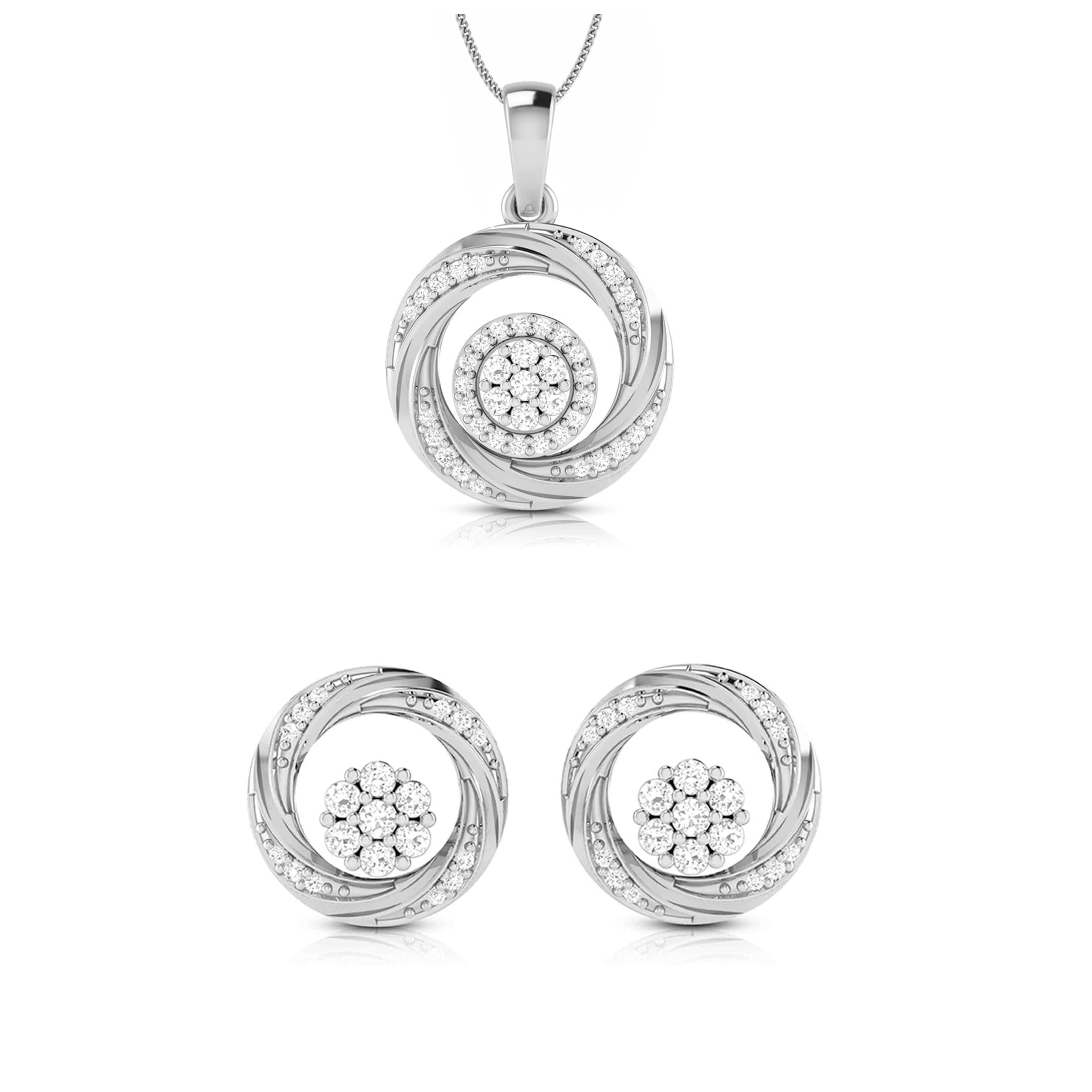 Platinum with Diamond Pendant Set for Women JL PT P 2452 – Jewelove™