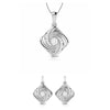 Jewelove™ Pendants & Earrings Pendant Set Platinum with Diamond Pendant Set for Women JL PT P 2453