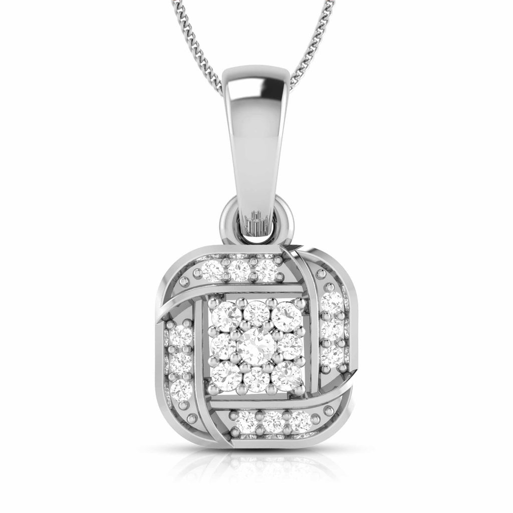 Jewelove™ Pendants & Earrings Pendant only Platinum with Diamond Pendant Set for Women JL PT P 2455