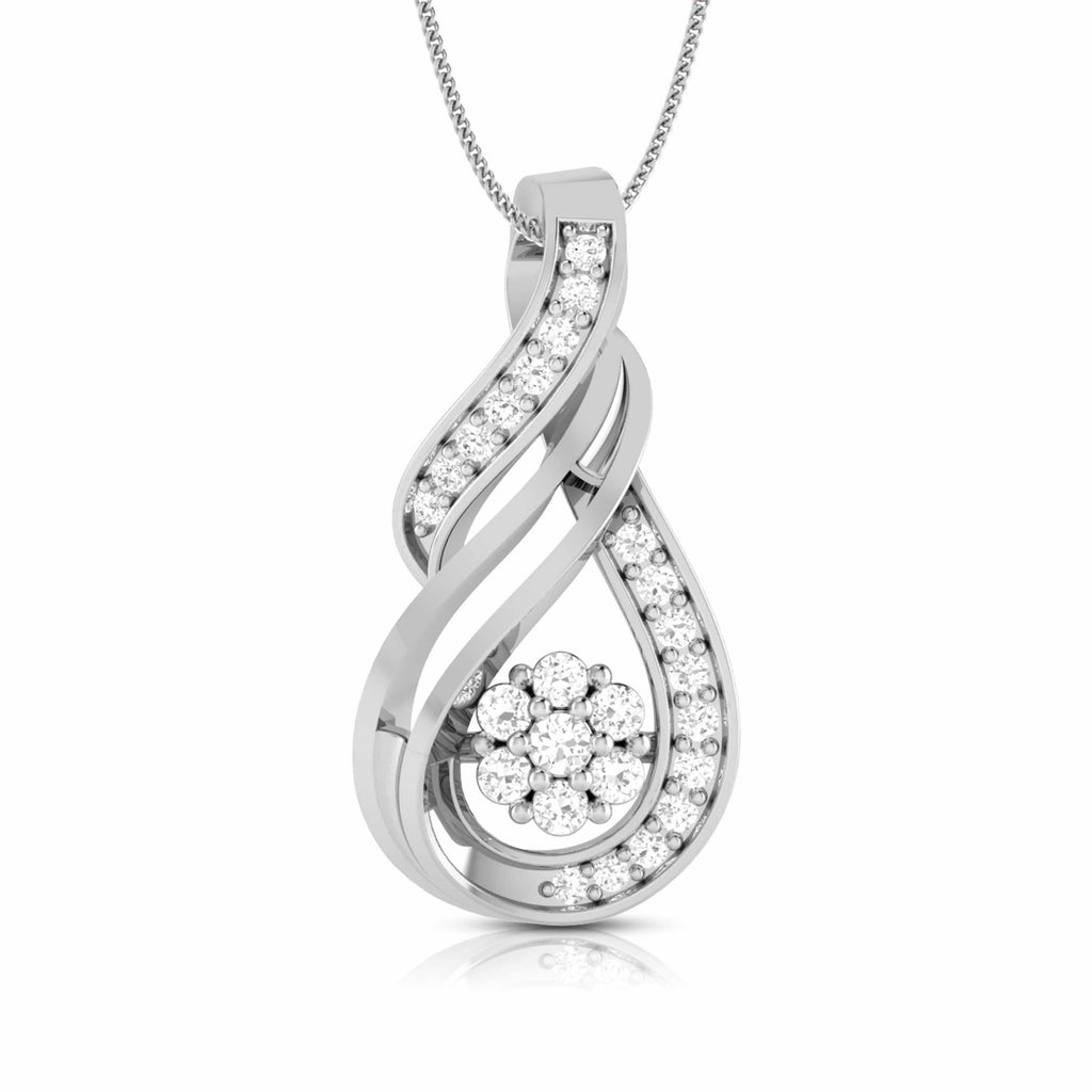 Jewelove™ Pendants & Earrings Pendant only Platinum with Diamond Pendant Set for Women JL PT P 2459