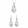 Jewelove™ Pendants & Earrings Pendant Set Platinum with Diamond Pendant Set for Women JL PT P 2459
