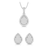 Jewelove™ Pendants & Earrings Pendant Set Platinum with Diamond Pendant Set for Women JL PT P 2492