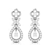 Jewelove™ Pendants & Earrings only Earrings Platinum with Diamond Pendant Set JL PT P 2