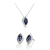 Jewelove™ Pendants & Earrings Pendant Set Platinum with Diamond Tanzanite Pendant Set for Women JL PT P E 270