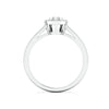 Jewelove™ Rings Pressure-set Solitaire Look Pear Shape Platinum Ring with Diamonds for Women JL PT 972
