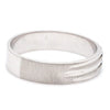 Side View of Front View of Price Point Plain Platinum Love Bands for Men's SJ PTO 234