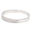 Front View of Price Point Plain Platinum Love Bands for Women SJ PTO 234