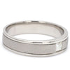 Side View of Princess Cut Single Diamond Ring for Men JL PT 420