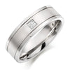 Jewelove™ Rings Men's Band Only Princess Cut Single Diamond Ring for Men JL PT 420